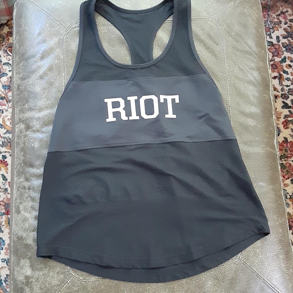 Beach Riot Black Racerback Tank Top